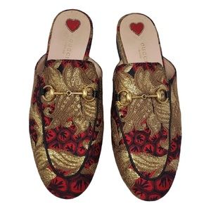 Gucci Princetown Brocade horsebit mules